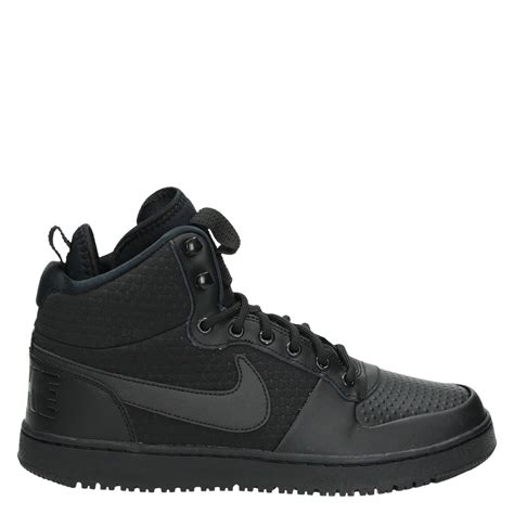 nike zwart hoog|nike heren sneakers zwart.